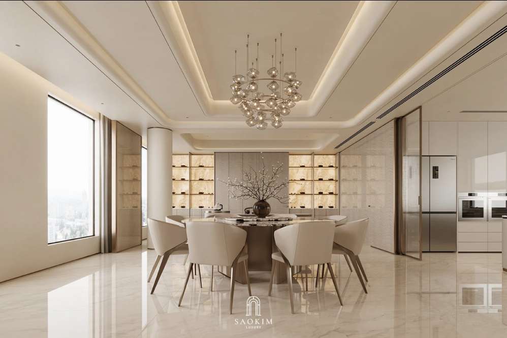 Thiết kế nội thất phong cách Contemporary cho phòng bếp và phòng ăn